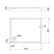 Душовий піддон Qtap Tern 301812C 100x80x12 см + сифон TERN301812C фото 2