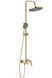 Душовий гарнітур REA MARCO BRUSHED GOLD з виливом REA-P8548 фото 2