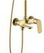 Душовий гарнітур REA MARCO BRUSHED GOLD з виливом REA-P8548 фото 3