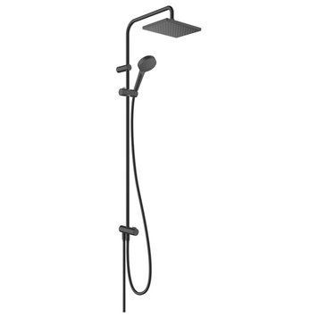 VERNIS SHAPE душова система Showerpipe Reno 230, колір чорний матовий 91371 фото