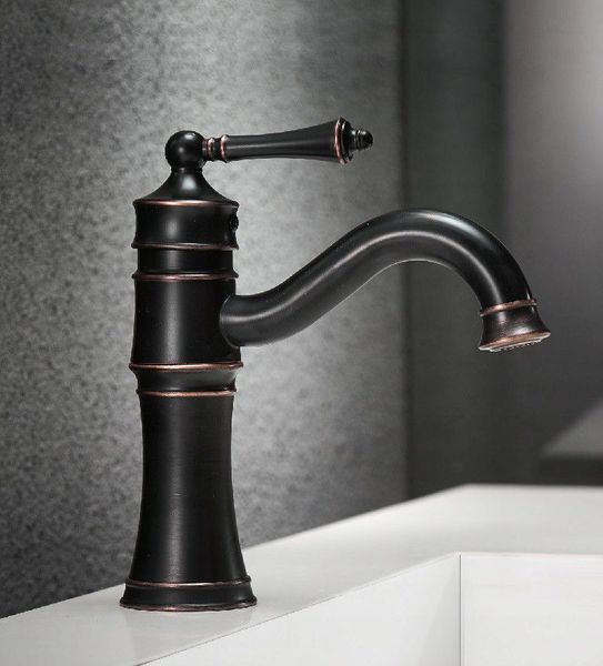 Змішувач для раковини (умивальника) REA VINTAGE OLD BLACK чорний низький REA-B0226 фото