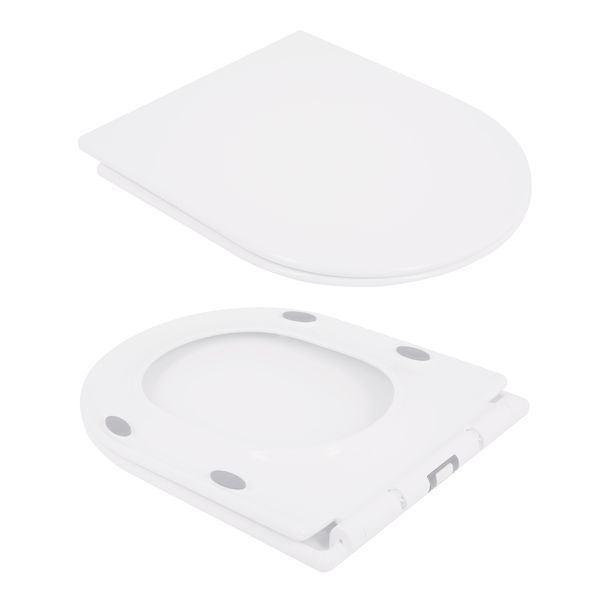 Унітаз-компакт Qtap Presto безобідковий з сідінням Soft-close QT24221217AW PRECRM1088SP5SET фото