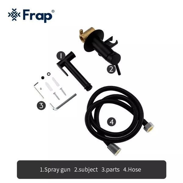 Гігієнічний душ Frap F7505-6, чорний F7505-6 фото