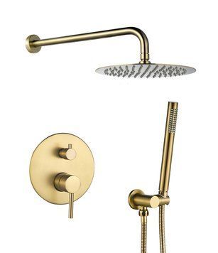Душова система VBI MILANO BRUSHED GOLD прихованого монтажу VBI-050109BG фото