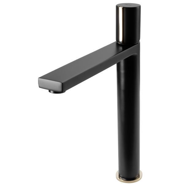 Змішувач для раковини (умивальника) REA ICON BLACK GOLD чорний високий REA-B5681 фото