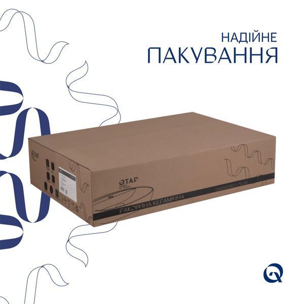 Раковина-чаша Qtap Scorpio 550х390х120 White QT14112243WN QT14112243WN фото