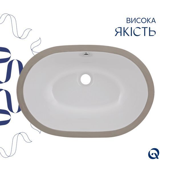 Раковина Qtap Stork 570x390x210 White QT15110522W QT15110522W фото