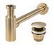 Сифон для раковини REA BRUSHED GOLD універсальний + CLICK-CLACK