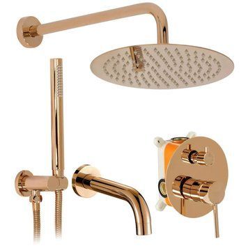 душова система прихованого монтажу Rea Lungo copper (REA-P7998) REA-P7998 фото