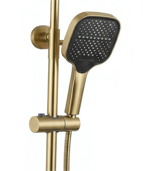 душова система для ванни та душу Rea Arlo brush gold (REA-P7441) REA-P7441 фото