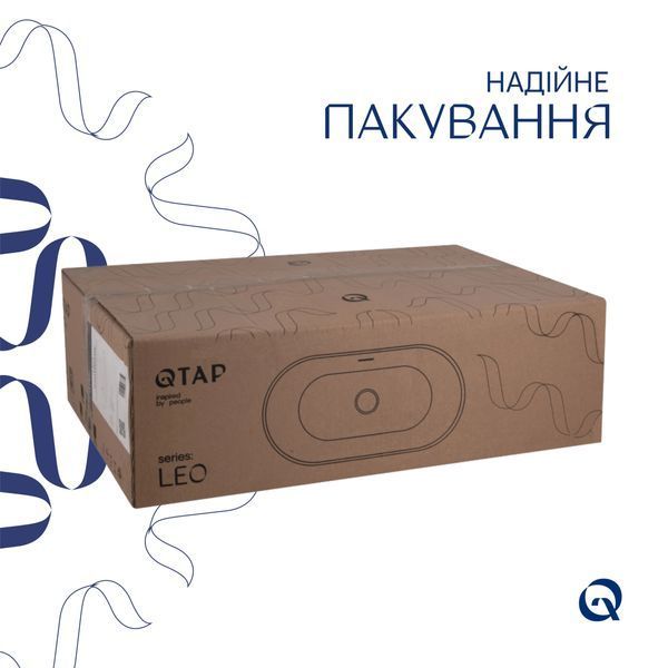 Раковина Qtap Leo 610x405x185 White QT11118014W QT11118014W фото
