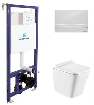 Інсталяція Koller Pool Dune 1200SL + Integro Cosmo White панель змиву + підвісний унітаз Trend KP-112-001 + TR-0490-RW + KP-229-003 фото