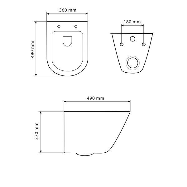 Підвісний унітаз VBI LEVANZO BLACK MATT VBI-020201 фото