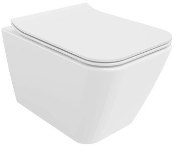 Підвісний унітаз MEXEN CUBE WHITE білий MEX-30924000 фото