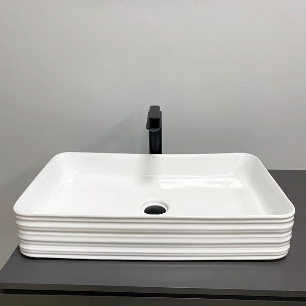 Умивальник (раковина) VBI VOLTURINO WHITE накладний VBI-012619 фото