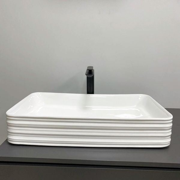 Умивальник (раковина) VBI VOLTURINO WHITE накладний VBI-012619 фото