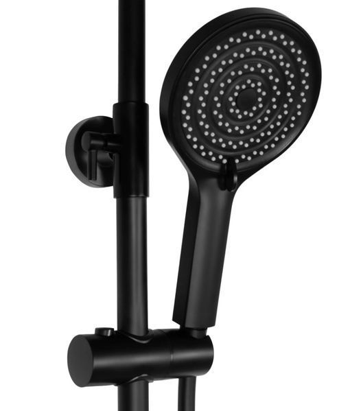 Душовий гарнітур REA SAVIO LED BLACK з термостатом REA-P8410 фото