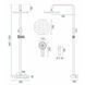 Душовий гарнітур REA SAVIO LED BLACK з термостатом REA-P8410 фото 7