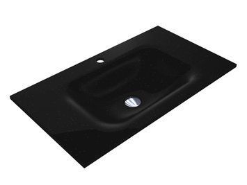Умивальник JESSEL 800 MIRASTONE BLACK SHINE Miraggio 0002602 фото