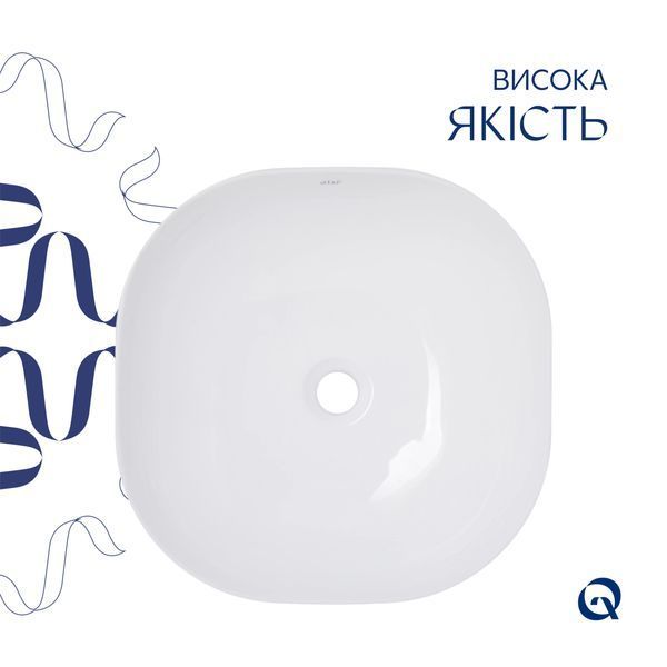 Раковина-чаша Qtap Kolibri 400х400х140 мм White QT10116303W QT10116303в фото