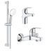 Набір змішувачів для ванни 3 в 1 BauCurve UA122217S1 Grohe UA122217S1 фото 1