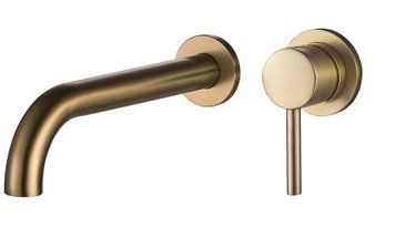 Змішувач для раковини VBI MILANO LONG BRUSHED GOLD прихованого монтажу VBI-050103BG фото