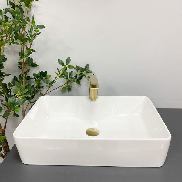Умивальник (раковина) VBI FORLI XL WHITE накладний VBI-011104 фото
