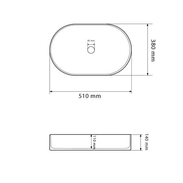 Умивальник (раковина) VBI VERONA 50 BEIGE STONE MATT накладний VBI-011325 фото