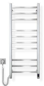 Електрична рушникосушарка Navin Loft 400х1000 Sensor з таймером, нержавіюча, ліва 10-043153-4010 фото