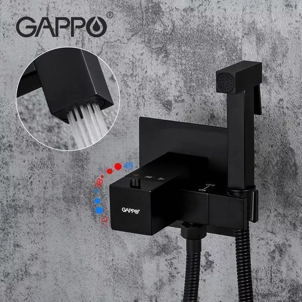 Гігієнічний душ GAPPO G7207-60 із термостатом, чорний G7207-60 фото