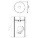 Умивальник (раковина) VBI CATANIA BLACK MATT підлоговий VBI-019021 фото 4