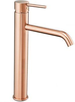Змішувач для раковини (умивальника) REA LUNGO ROSE GOLD золото рожеве REA-B6321 фото