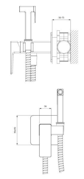 Гігієнічний набір Omnires Parma graphite (SYSPMBI2GR) SYSPMBI2GR фото