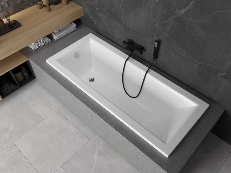 Ванна вбудована MEXEN CUBIK 130x70 WHITE акрилова MEX-55031307000 фото