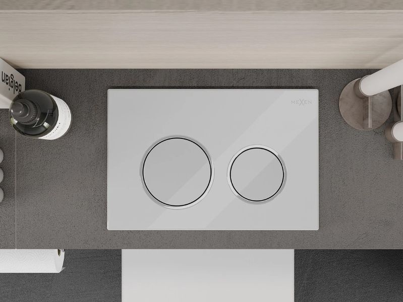 Кнопка змиву для інсталяції MEXEN FENIX 07 XS WHITE GLOSSY * MEX-600700 фото