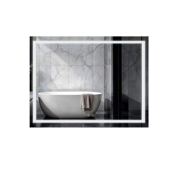 Дзеркало Qtap Mideya (MI1) 900х700 з LED-підсвічуванням Touch, з антизапотіванням, з димером QT2078NCF9070W QT2078NCF9070W фото