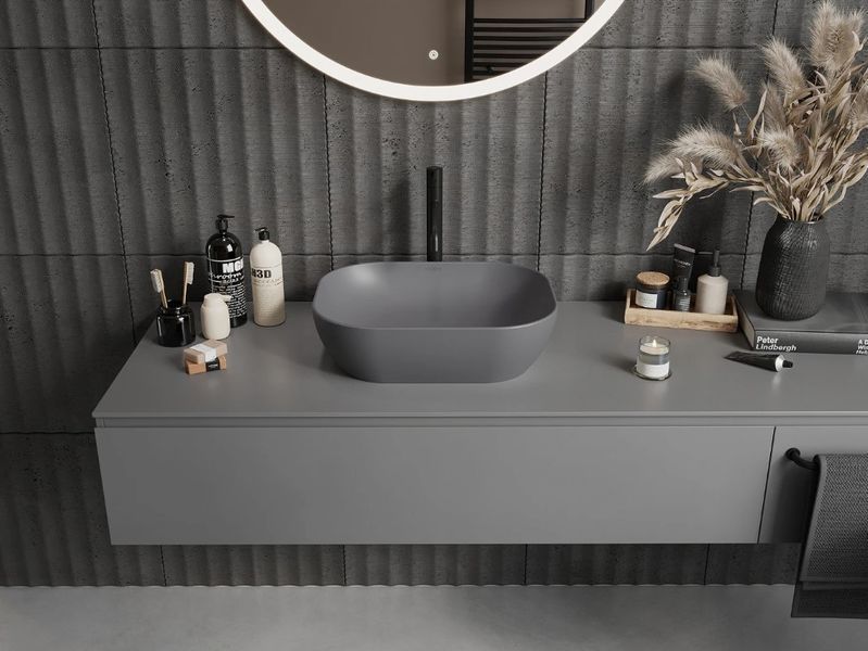 Умивальник (раковина) MEXEN ROSA DARK GREY MATT накладний MEX-21095071 фото