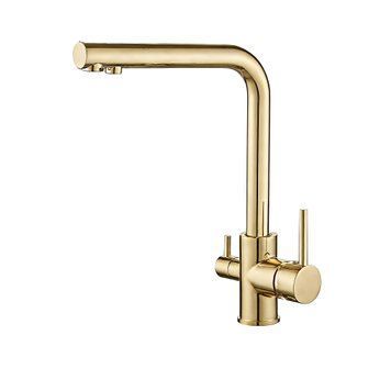 Змішувач для кухні VBI GEMINI GOLD на дві води VBI-055001GL фото