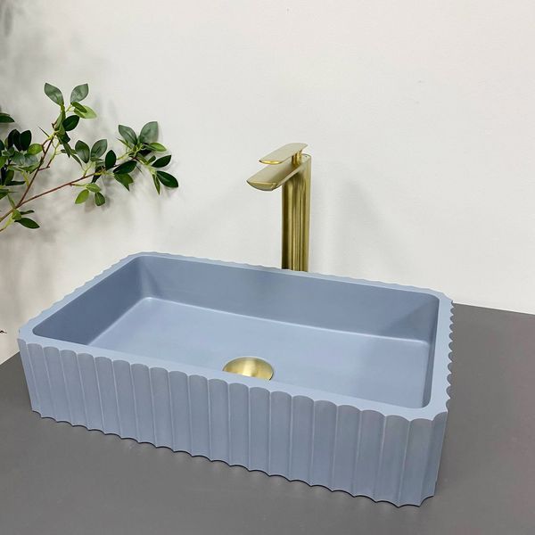 Умивальник (раковина) VBI FLORENTIA BLUE MATT накладний VBI-015003 фото