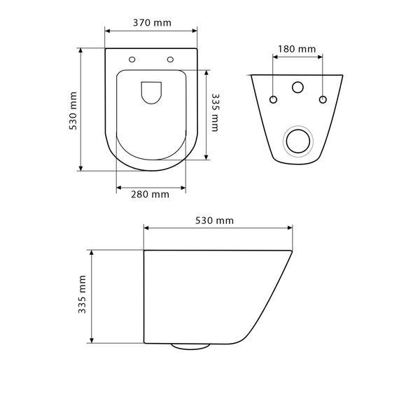 Підвісний унітаз VBI BURANO TORNADO WHITE VBI-020700 фото