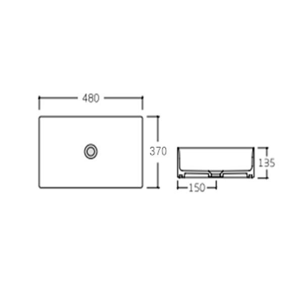 Раковина-чаша Qtap Tern 480х370х135 Matt black QT176069MB QT176069MB фото