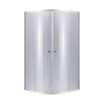 Душова кабіна Lidz Latwa SC90x90.SAT.LOW.GR, скло тоноване 4 мм без піддона LLSC9090SATLOWGR2 фото