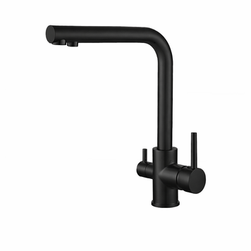 Змішувач для кухні VBI GEMINI BLACK на дві води VBI-055001BL фото