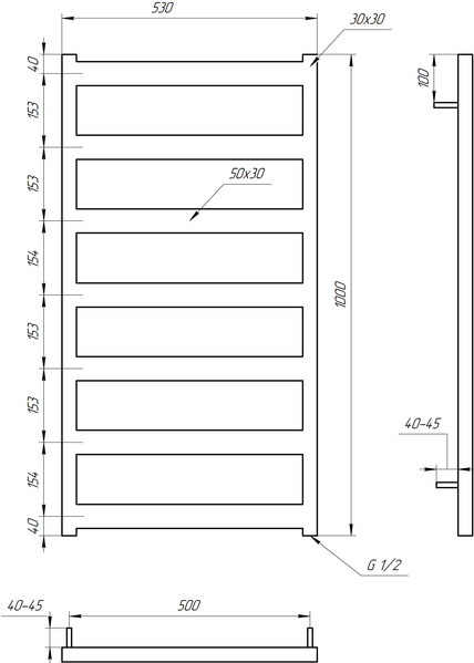 Сушка для рушників Nova DRY GA-2304-1 фото