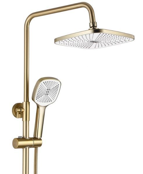 Душовий гарнітур REA ARGUS BRUSHED GOLD золотий матовий з виливом REA-P7841 фото
