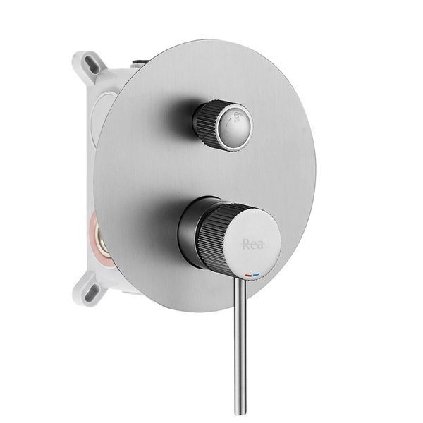 душова система прихованого монтажу Rea Lungo Stripe brushed nickel (REA-P9493) REA-P9493 фото