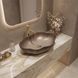 умивальник Rea Pearl Ombre 50,5x38 матовий, бежевий, коричневий (REA-U0629) REA-U0629 фото 10