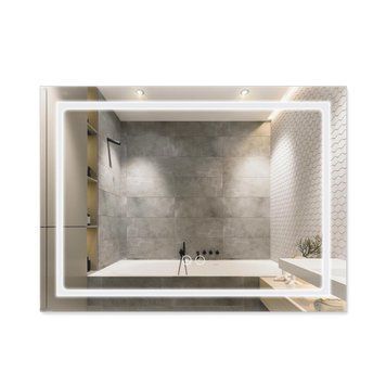Дзеркало Qtap Mideya (DC-F904) 800х600 з LED-підсвічуванням Touch, з димером QT2078F904W QT2078F904W фото