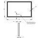 Дзеркало Qtap Mideya (DC-F904) 800х600 з LED-підсвічуванням Touch, з димером QT2078F904W QT2078F904W фото 2