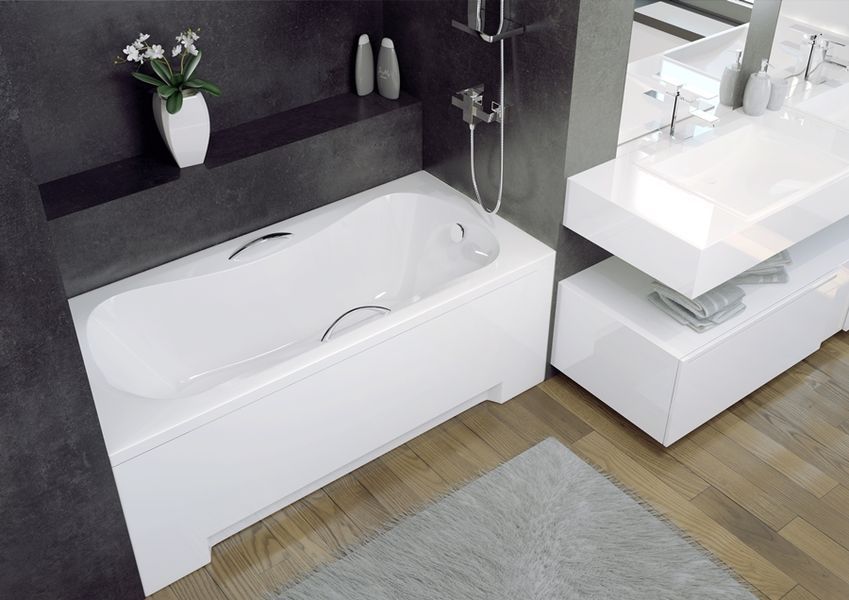Ванна акрилова ARIA PLUS 160х70 соло: без ручок і ніг З отворами під ручки NAVARA03066 фото